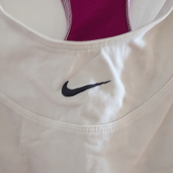 Nike Women's White and Pink Sports Bra - Picture 2 of 4